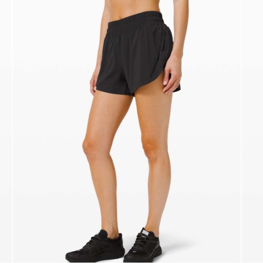 Lululemon Track That High-Rise Short 3" Lined size 8 Black